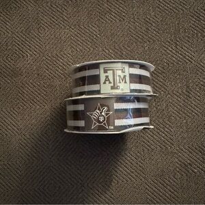 Texas A&M 1” grosgrain ribbon